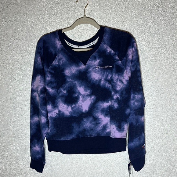 Champion Tie-Dye Sweatshirt - Pink and Blue - Picture 3 of 8
